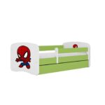 Dětská postel Babydreams Spiderman zelená