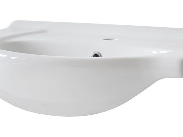 Keramické zapustené umývadlo Vintage 65 cm biele