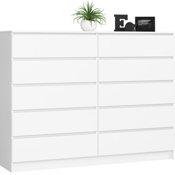 Komoda Rollo K 160 cm biela matná