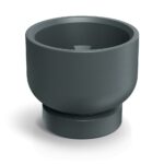Květináč Moltas Base Round 40 cm grafitový