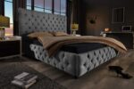 LuxD Dizajnová posteľ Laney Chesterfield 180 x 200 cm sivá – Obrázok 3