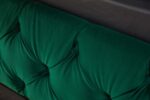 LuxD Dizajnová posteľ Laney Chesterfield 180 x 200 cm zelený zamat – Obrázok 4