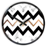 Nástenné hodiny Marble čiernobiele