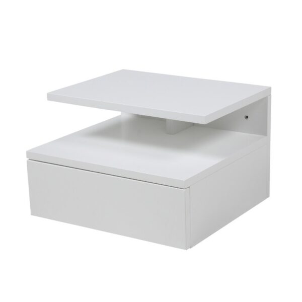 Nočný stolík Ashlan 35 cm biely