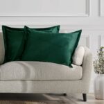 Obliečky na vankúše AmeliaHome Velvet Side tmavozelené