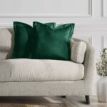 Obliečky na vankúše AmeliaHome Velvet Side tmavozelené