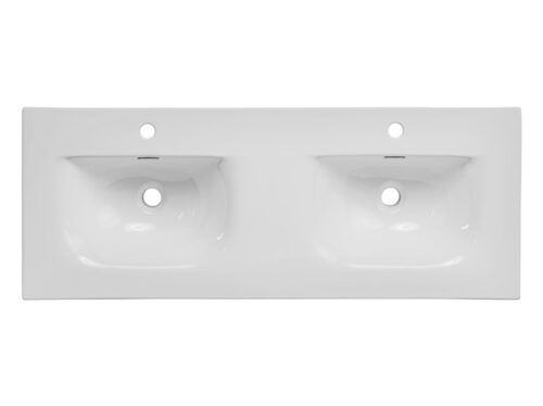 ArtCom Keramické umývadlo SKY 120D-8099 | biely lesk 120 cm ArtCom Keramické umývadlo SKY 120D-8099 | biely lesk 120 cm