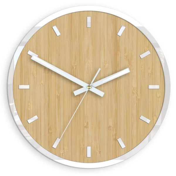 Bambusové nástěnné hodiny Bamboo 30 cm hnědé