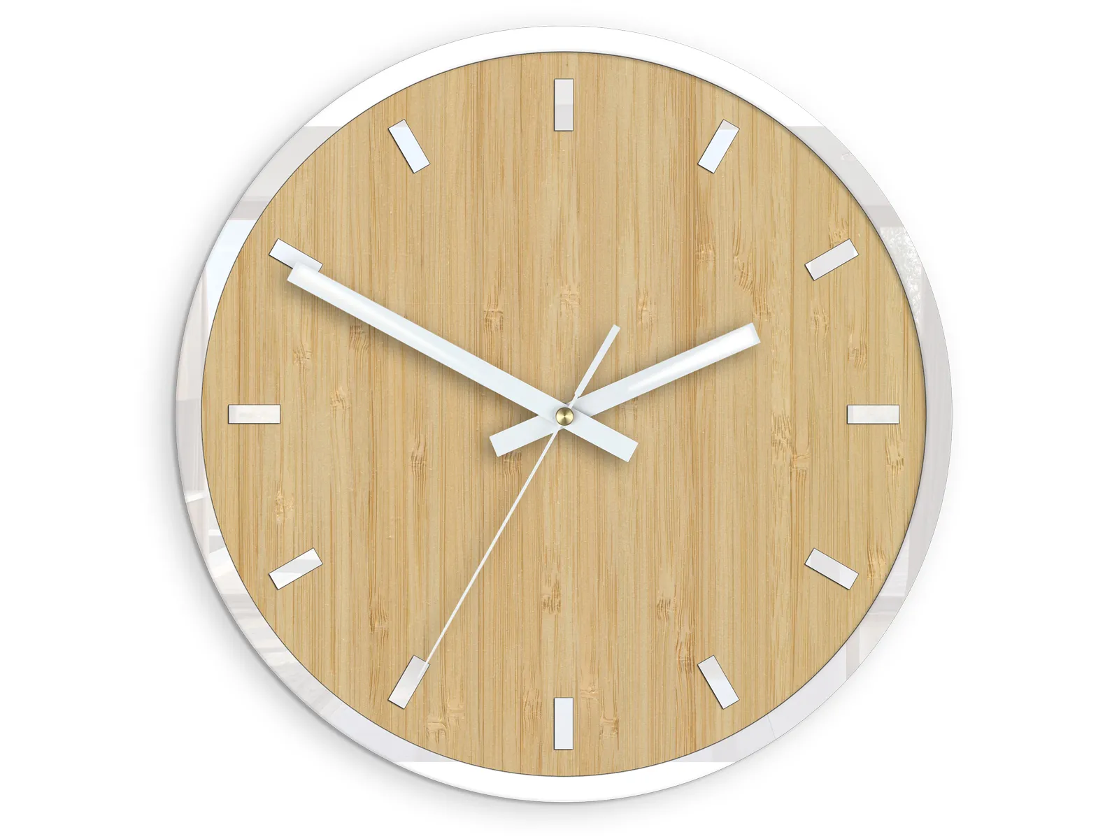 Bambusové nástěnné hodiny Bamboo 30 cm hnědé Bambusové nástěnné hodiny Bamboo 30 cm hnědé