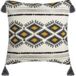 Bavlnený povlak na vankúš Aztec 40x40 cm biely