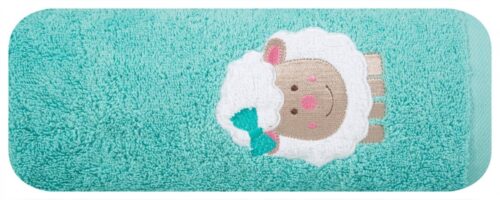 Dětská bavlněná osuška BABY31 Ovečka 50x90 cm mátová Dětská bavlněná osuška BABY31 Ovečka 50x90 cm mátová