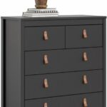 Komoda THREE REE 82 cm čierna