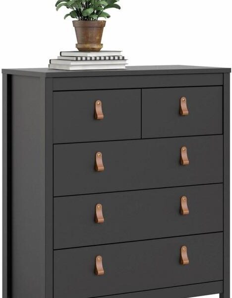 Komoda THREE REE 82 cm čierna