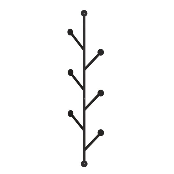 Kovový vešiak PONPON 22 cm čierny