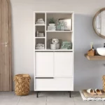 Kúpeľňová skrinka Houseland Dolabis bielá