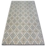 Kusový koberec ARGENT - W4949 kvety