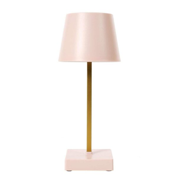 LED lampa STELO TOUCH růžová/zlatá