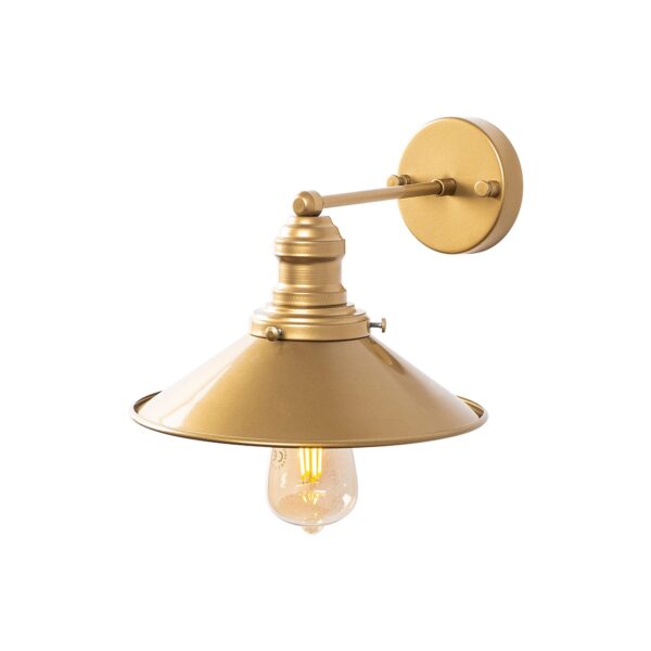 Nástěnná lampa Conical zlatá