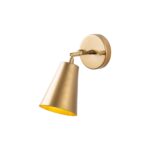Nástěnná lampa Evander zlatá