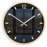 Nástěnné hodiny Grafit 30 cm šedé/černé