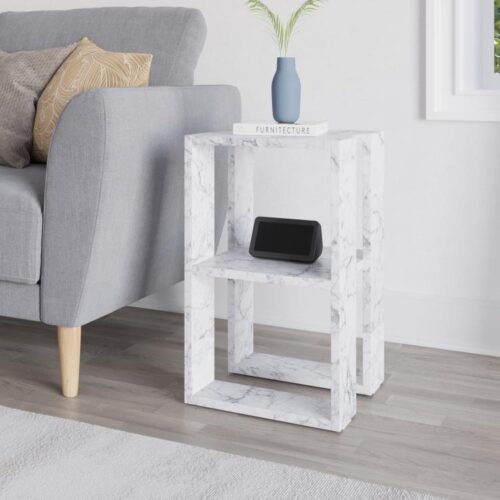 Nočný stolík Houseland Lonie mramor Carrara Nočný stolík Houseland Lonie mramor Carrara