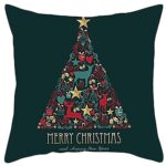 Obliečka na vankúš 3D Merry Christmas zelená