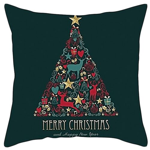 Obliečka na vankúš 3D Merry Christmas zelená Obliečka na vankúš 3D Merry Christmas zelená