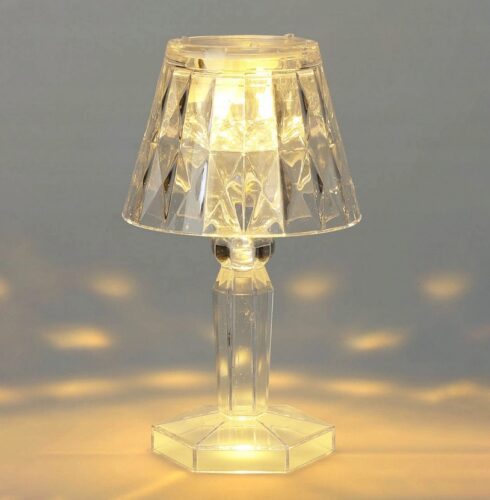 Světelná mini LED lampa Nate 11 cm čirá Světelná mini LED lampa Nate 11 cm čirá