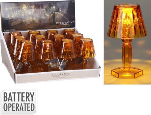 Světelná mini LED lampa Nate 11 cm hnědá Světelná mini LED lampa Nate 11 cm hnědá