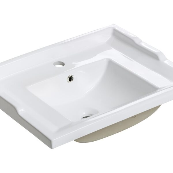 Zápustné umývadlo Retro 60 cm biele