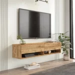 Závesný TV stolík Houseland Felicia borovica Atlantic