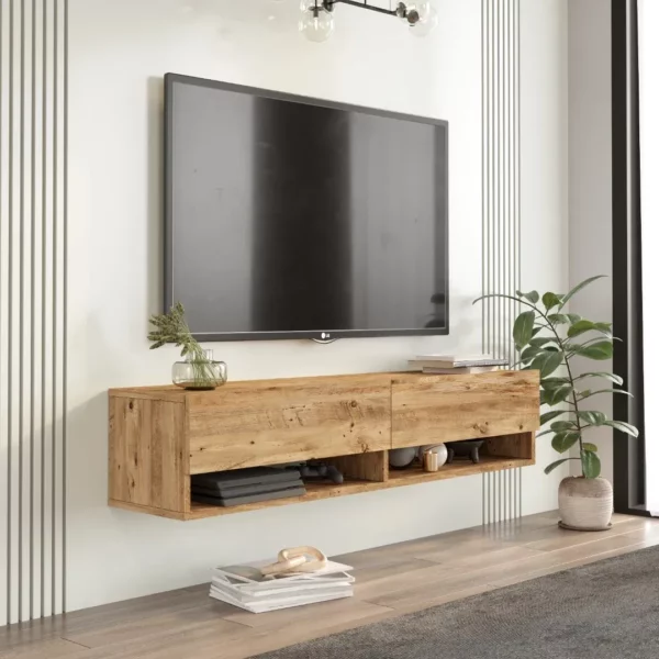 Závesný TV stolík Houseland Felicia borovica Atlantic