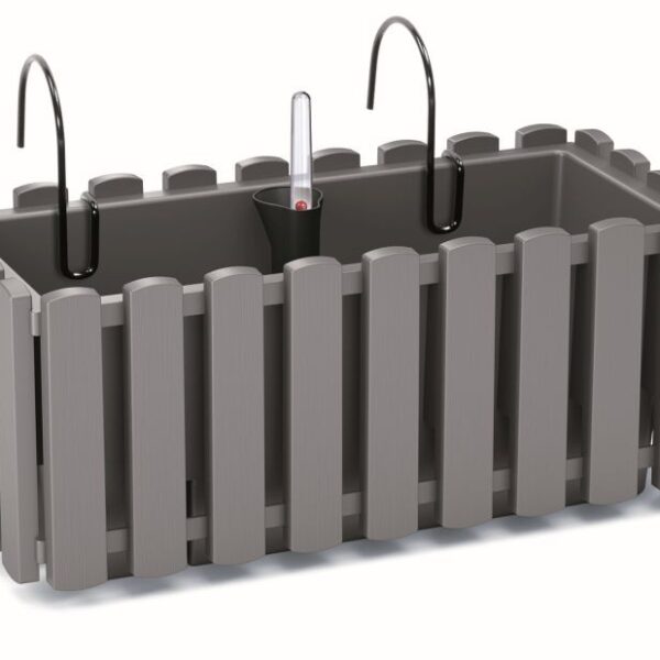 Závesný kvetináč BOARDEE FENCYCASE W sivý