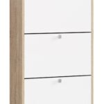 Botník Marienne 60 cm - 3 dvierka dub sonoma/biely