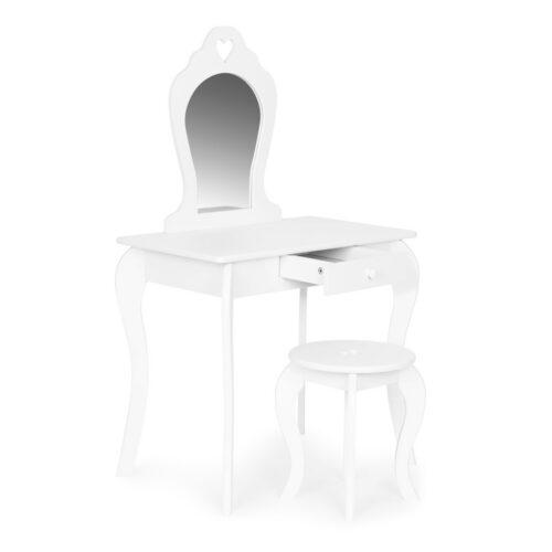 Detský drevený toaletný stolík EcoToys biely Detský drevený toaletný stolík EcoToys biely