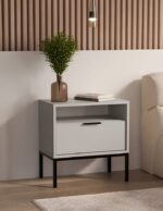 Elvisia Nočný stolík AUSTIN | cashmere – Obrázok 2