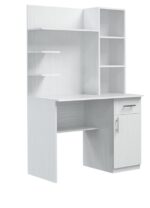 JONAS PC stolík E6-biele drevo-pravé