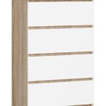 Komoda Kuba 60 cm - 4 zásuvky dub sonoma/biela