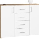Komoda Torvi K 110 cm dub sonoma/biela