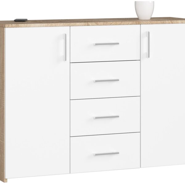 Komoda Torvi K 110 cm dub sonoma/biela