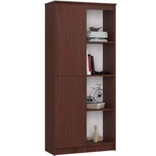 Regál Rexa 80 cm 1 skrinka a 4 police wenge Regál Rexa 80 cm 1 skrinka a 4 police wenge