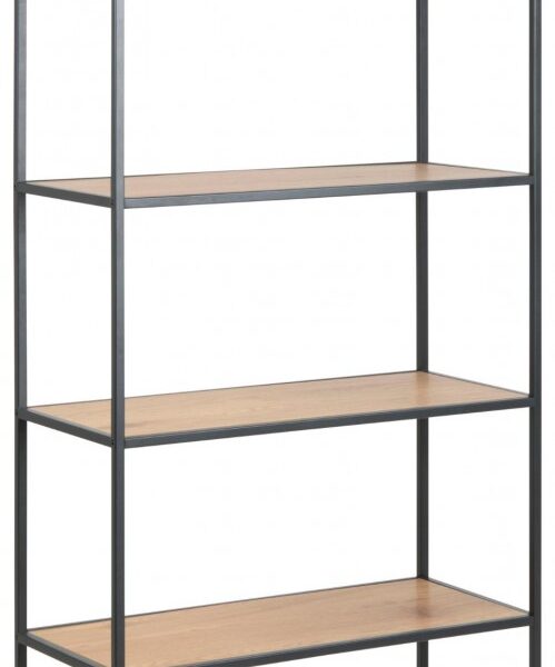 Regál Seaford II 77x185 cm divoký dub