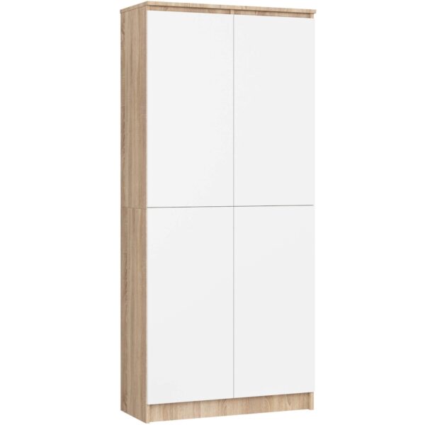 Skriňa Rexa III 80 cm dub sonoma/biela