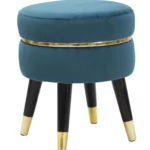 Taburet PARIS 35 cm tyrkysový
