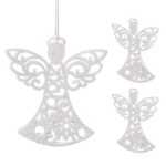 Vianočné ozdoby anjeli 10 cm 3 ks SPRINGOS CA0040