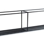Závesná polica LOFT 120 cm čierna
