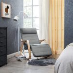 Hojdacie kreslo SONGMICS LYY010G01 - sivé – Obrázok 2