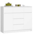 Komoda 120 cm K017 biela