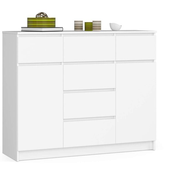 Komoda 120 cm K017 biela