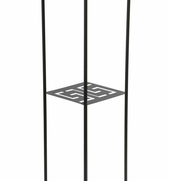 Moderný stojan na kvetináč Labyrint 100 cm ČIERNY